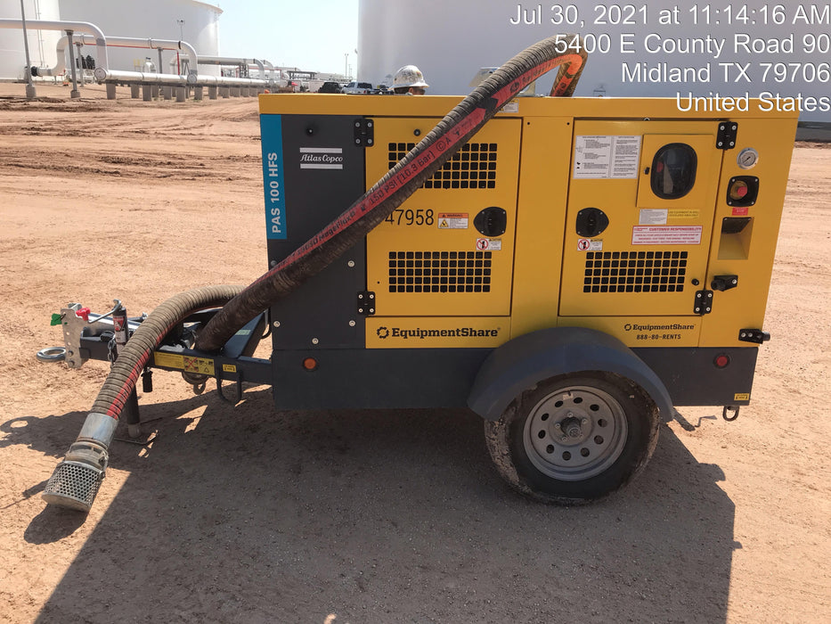 2021 ATLAS COPCO PAS 100 HF CS Enclosed
