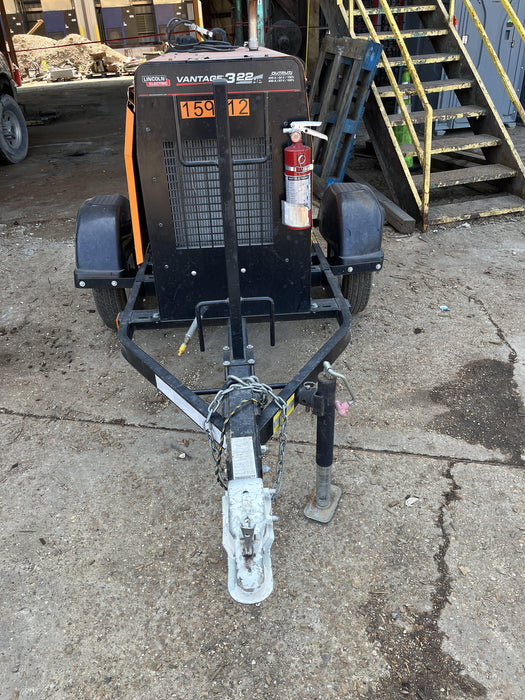 2021 Lincoln Electric Vantage 322 Vantage 322 Ready Pak 3 w/ Decals, ORANGE (includes trailer, cable rack, fender light kit) NO Telematics