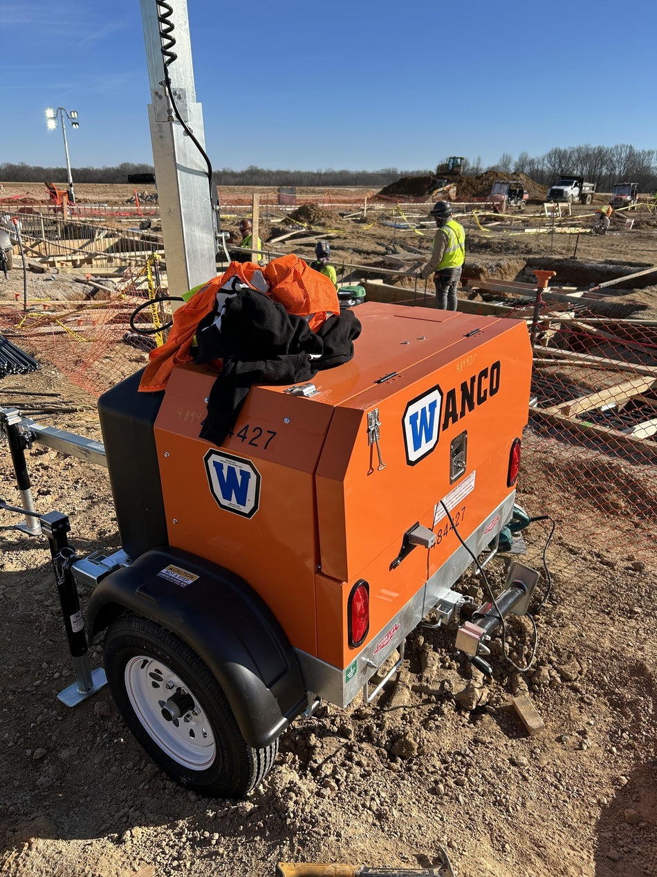2024 Wanco WLTT-4MM4K Diesel, Mitsubishi L2E, 9.0HP @1800 rpm, Deep Sea Controller, Shore Power Plug, Auto Start, (4) 350W LED Floodlights, 4kW Generator, 60 Gal Fuel Tank, 2" Ball, T3