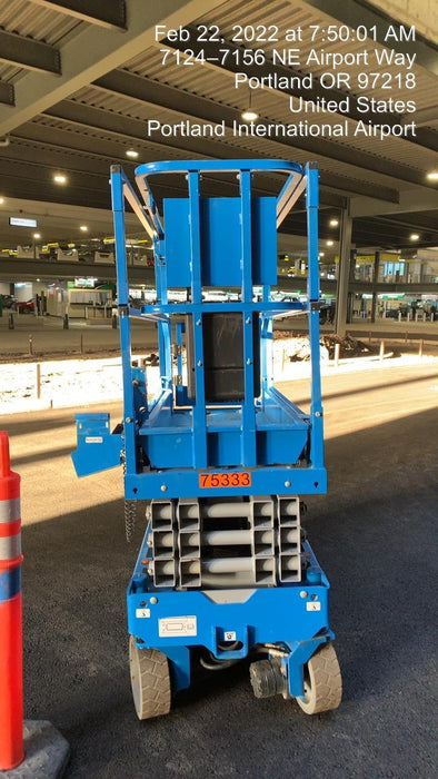 2020 Genie GS-1930 Solid Non Marking Tires, Beacon, Folding rails with half height swing gate, 800W Inverter