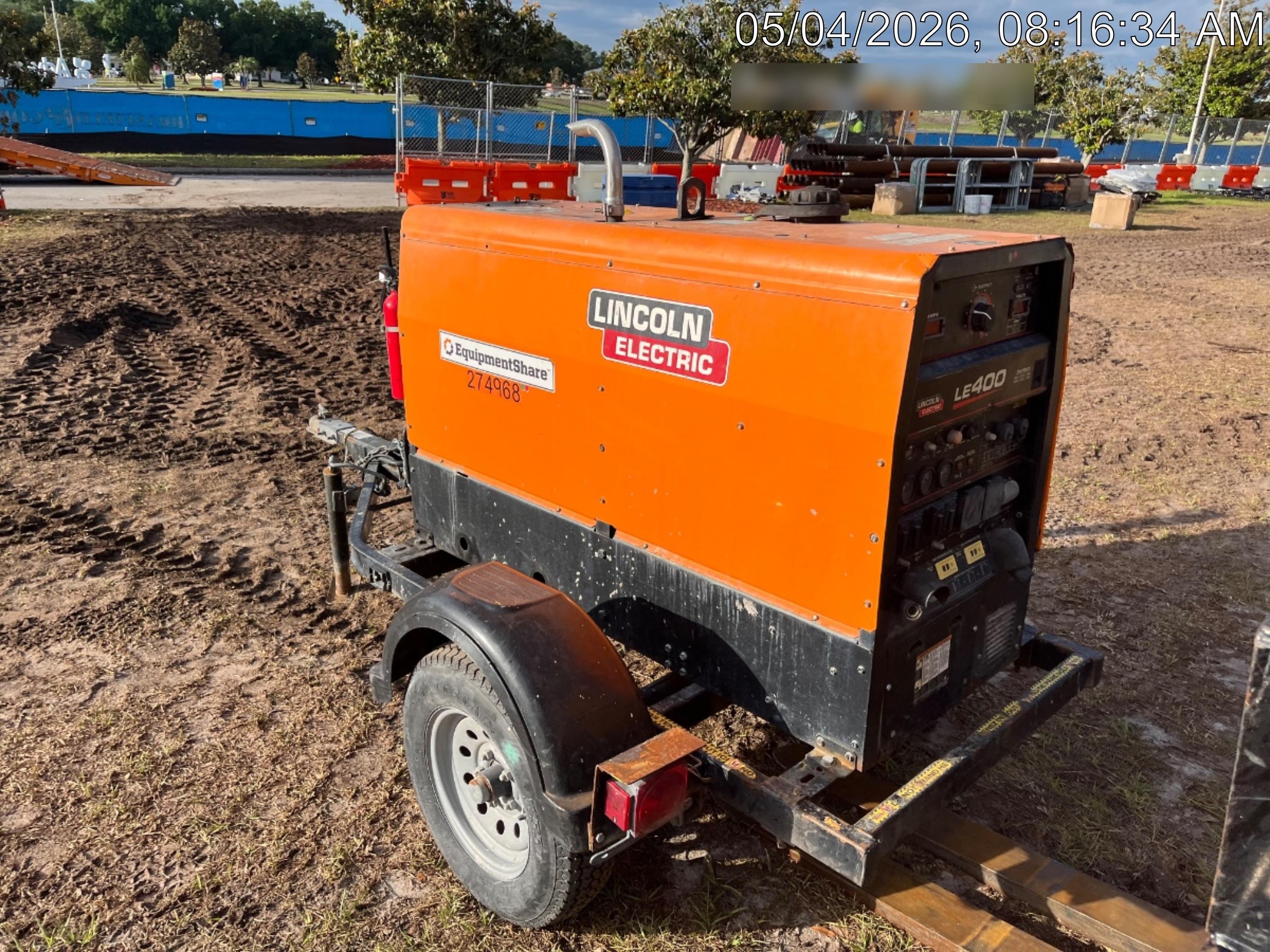 2022 Lincoln Electric LE400 Kubota V1505, Trlr, Cable Rack, Light Kit, ES Decals, T3
