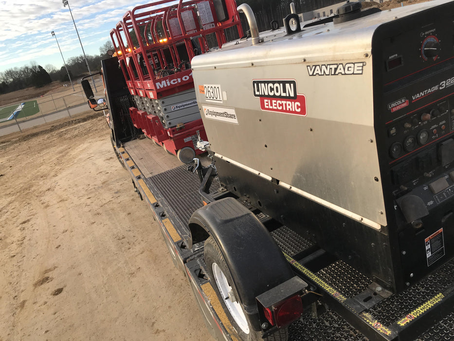 2019 Lincoln Electric Vantage 322 Lincoln Vantage 322 Welder w/Trailer, Light Kit, Cable Rack