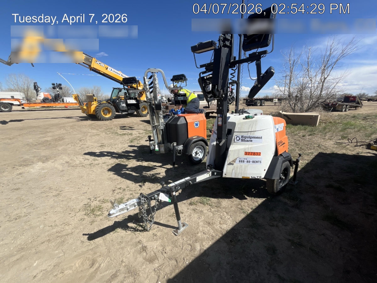 2023 Generac MLT2 Diesel, Flex Switch 120V Input, Powerzone Controller, 
(4) 320W LED Lights, 4kW Generator, 39.9 Gal Fuel Tank, 2" Ball, T3