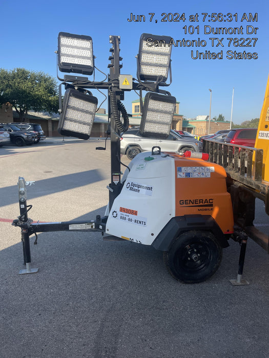 2024 Generac MLT2 Diesel, Flex Switch 120V Input, Powerzone Controller, 
(4) 320W LED Lights, 4kW Generator, 39.9 Gal Fuel Tank, 2" Ball, T3