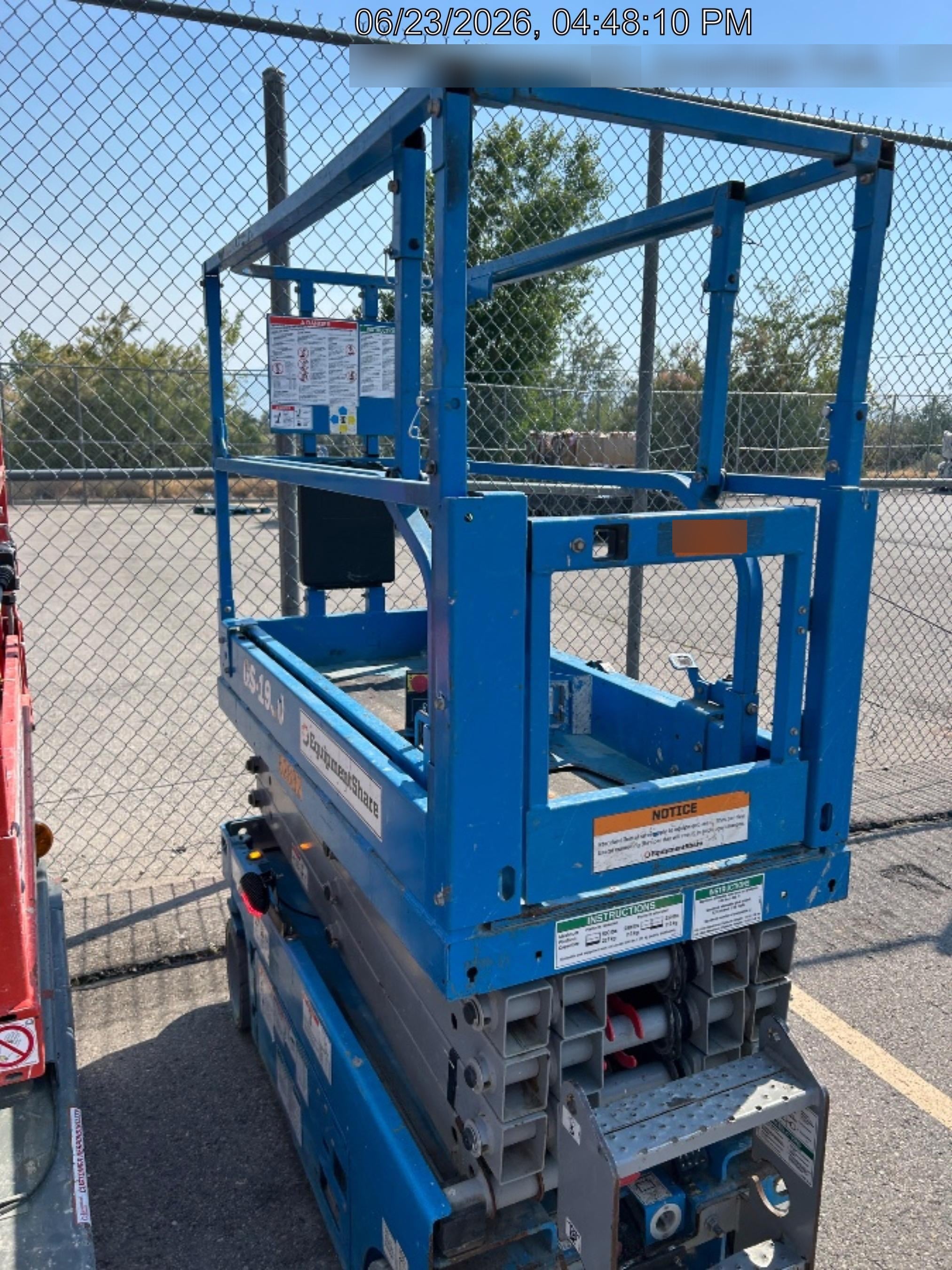 2020 Genie GS-1930 Solid Non Marking Tires, Beacon, Folding rails with half height swing gate