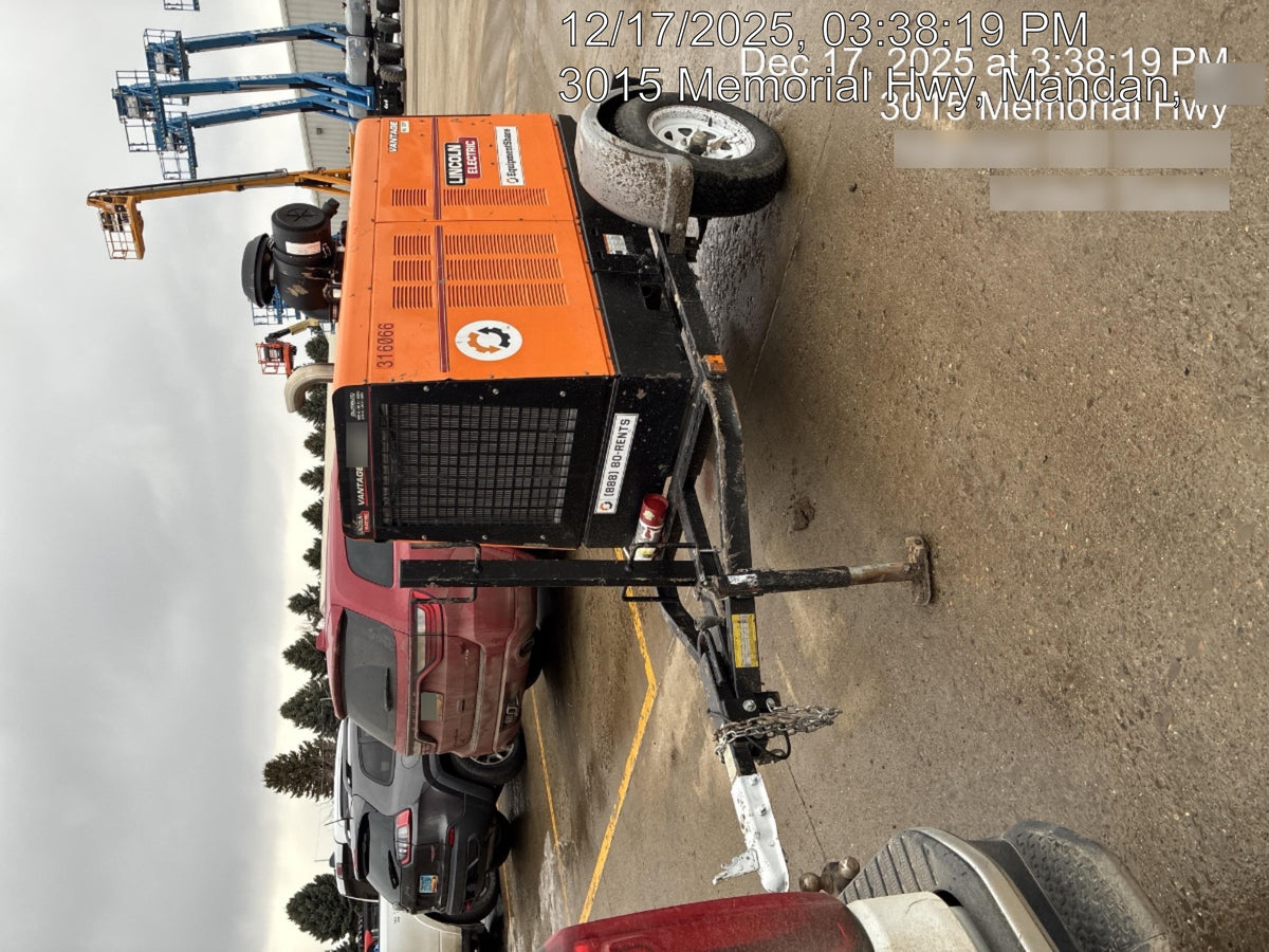 2023 Lincoln Electric Vantage 549X Crosslink Technology, Trailer Mounted, ES Decals, T3