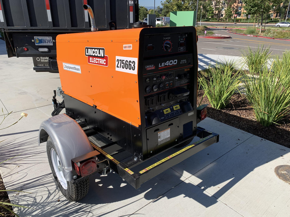 2022 Lincoln Electric LE400 Kubota V1505, Trlr, Cable Rack, Light Kit, ES Decals, T3