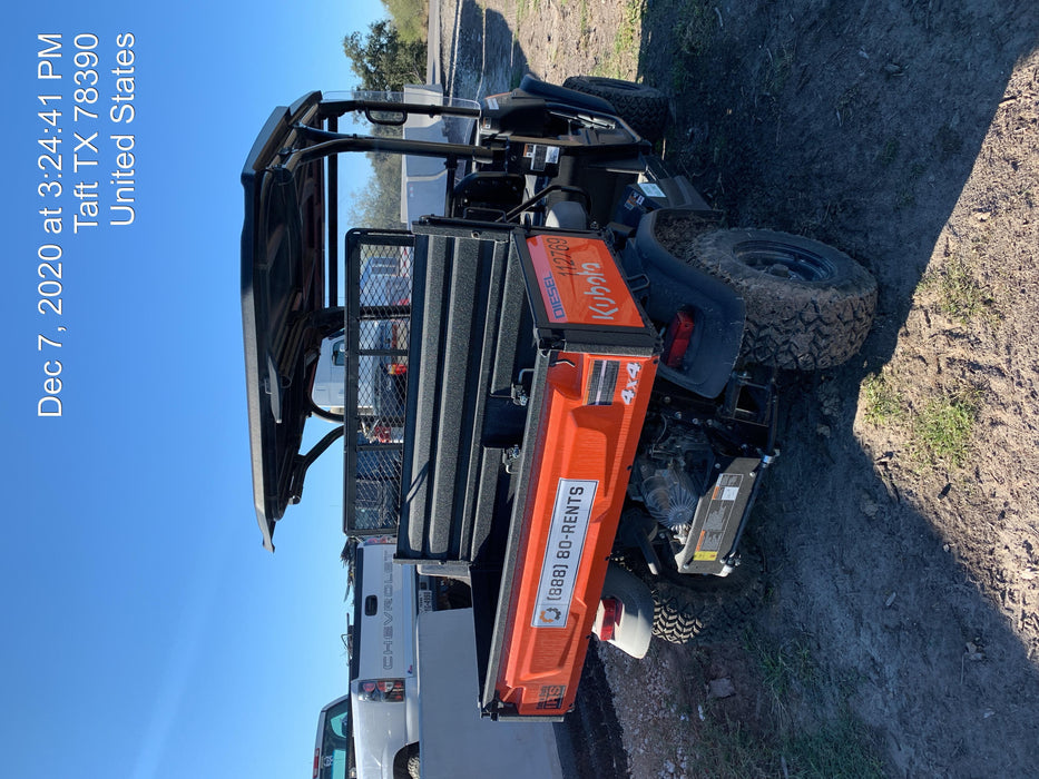 2020 Kubota RTV-X1140 4 Seat UTV, 4WD, Canopy, Standard Rental Spec