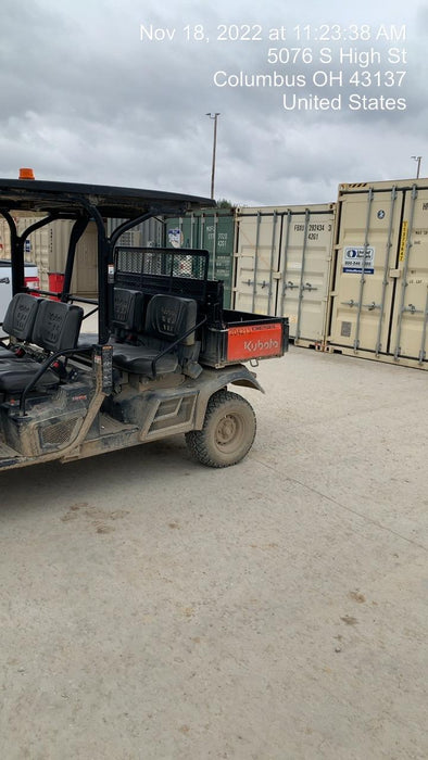 2022 Kubota RTV-X1140W-H Plastic Canopy, Windshield Acrylic Clear, LED Strobe Light, Wire Harness Kit, Back up Alarm