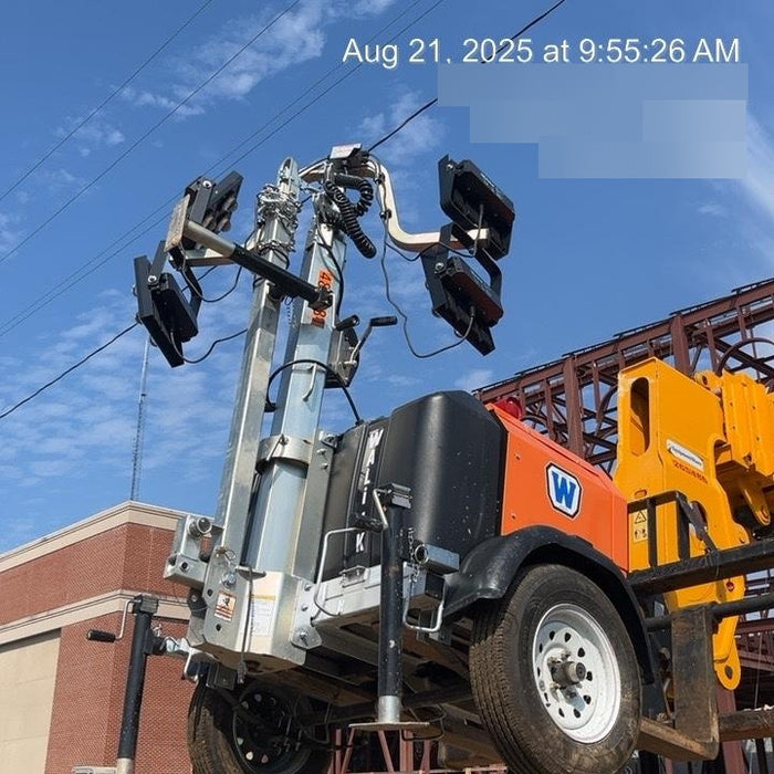 2025 Wanco WLTT-4MM4K Diesel, Mitsubishi L2E, 9.0HP @1800 rpm, Deep Sea Controller, Shore Power Plug, Auto Start, (4) 350W LED Floodlights, 4kW Generator, 60 Gal Fuel Tank, 2" Ball, T3