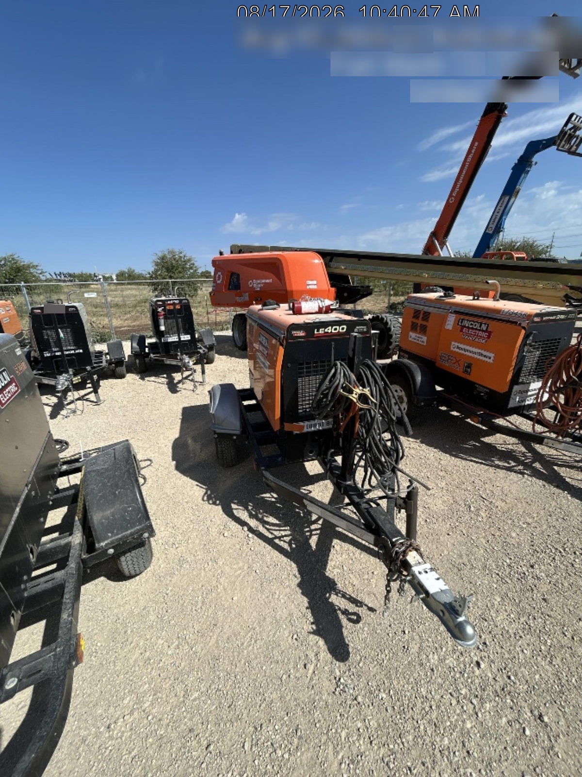 2022 Lincoln Electric LE400 Kubota V1505, Trlr, Cable Rack, Light Kit, ES Decals, T3