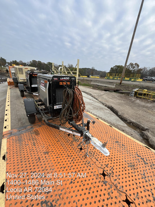 2024 Lincoln Electric LE400 Kubota V1505, Trlr, Cable Rack, Light Kit, ES Decals, T3