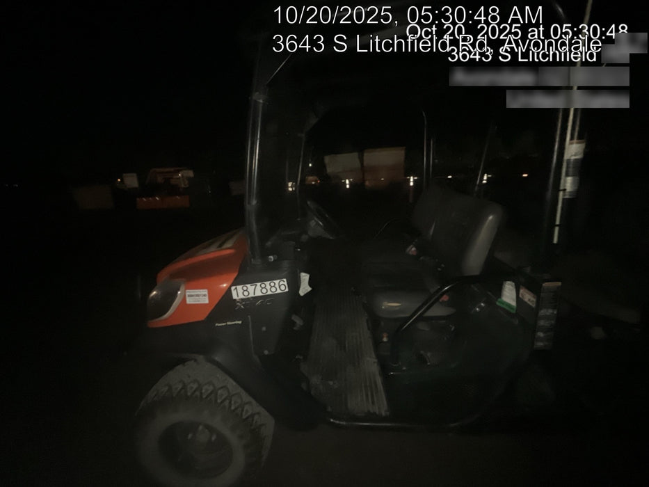 2021 Kubota RTV-X1140W-H Plastic Canopy, Windshield Acrylic Clear, LED Strobe Light, Wire Harness Kit, Back up Alarm