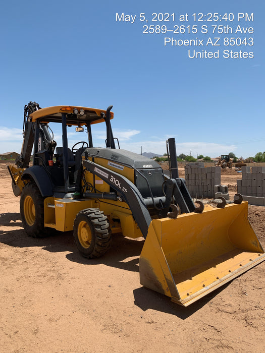 2020 John Deere 310LEP Canopy, 4WD, Standard Stick, Pilot Controls, 2 Way Hydraulics, TAG Manual QC