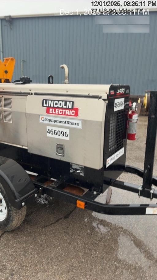 2024 Lincoln Electric LE400 Kubota V1505, Trlr, Cable Rack, Light Kit, ES Decals, T3