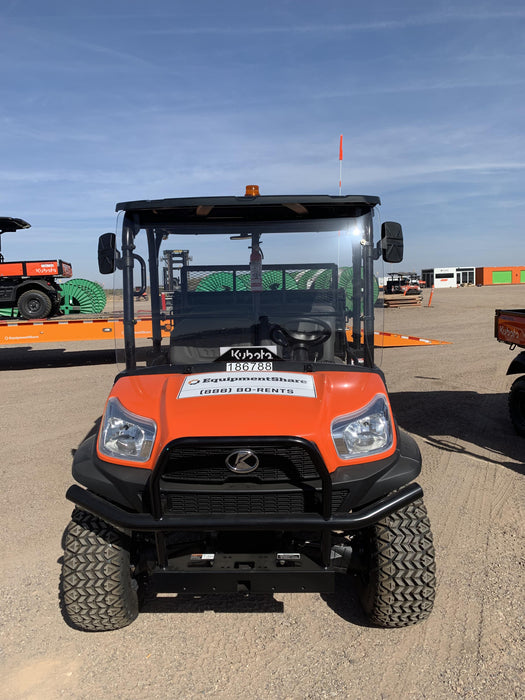 2021 Kubota RTV-X1140W-H Plastic Canopy, Windshield Acrylic Clear, LED Strobe Light, Wire Harness Kit, Back up Alarm