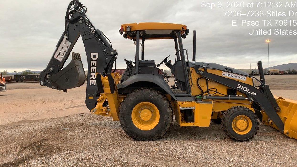 2020 John Deere 310LEP - Extendable Stick Canopy, 4WD, Extendable Stick, Pilot Controls, 2 Way Hydraulics, TAG Manual QC