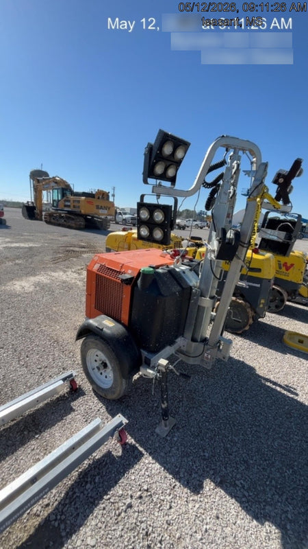 2025 Wanco WLTT-4MM4K Diesel, Mitsubishi L2E, 9.0HP @1800 rpm, Deep Sea Controller, Shore Power Plug, Auto Start, (4) 350W LED Floodlights, 4kW Generator, 60 Gal Fuel Tank, 2" Ball, T3