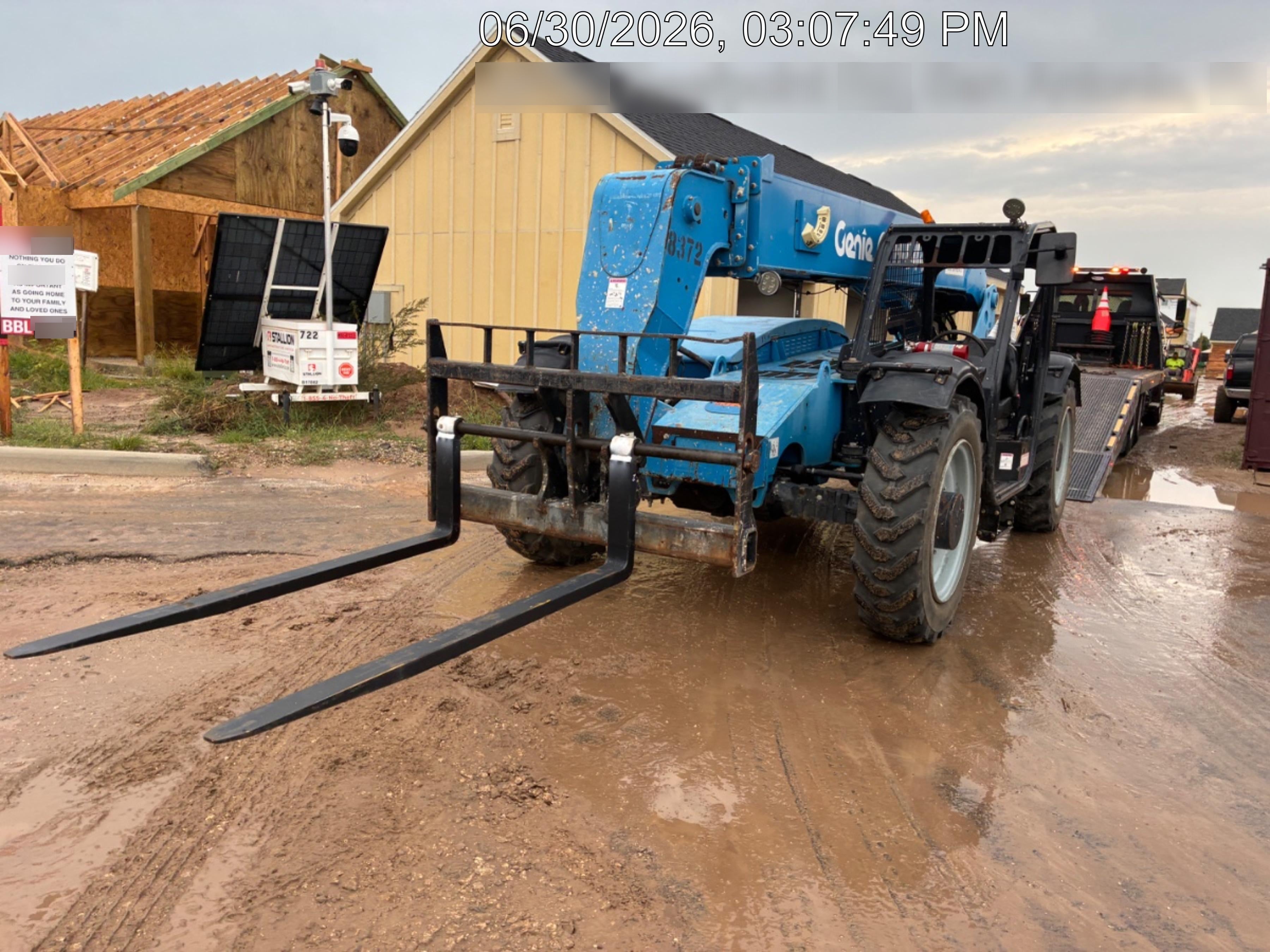 2018 Genie GTH-844 Genie GTH-844D w/Open ROPS, FF Tires, Work Light/Beacon, 60" Carriage and Forks