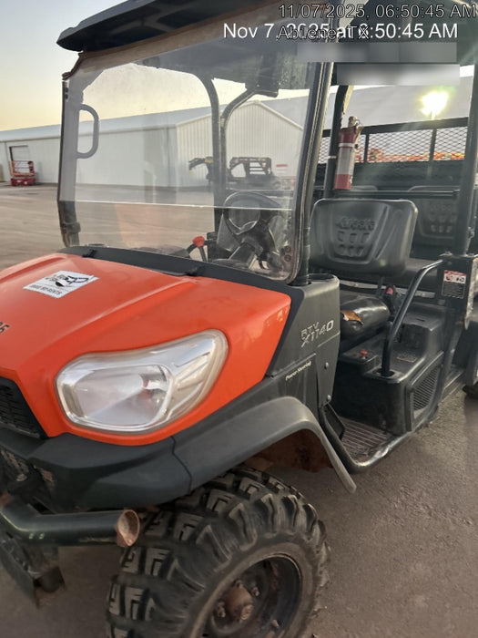 2022 Kubota RTV-X1140W-H Plastic Canopy, Windshield Acrylic Clear, LED Strobe Light, Wire Harness Kit, Back up Alarm