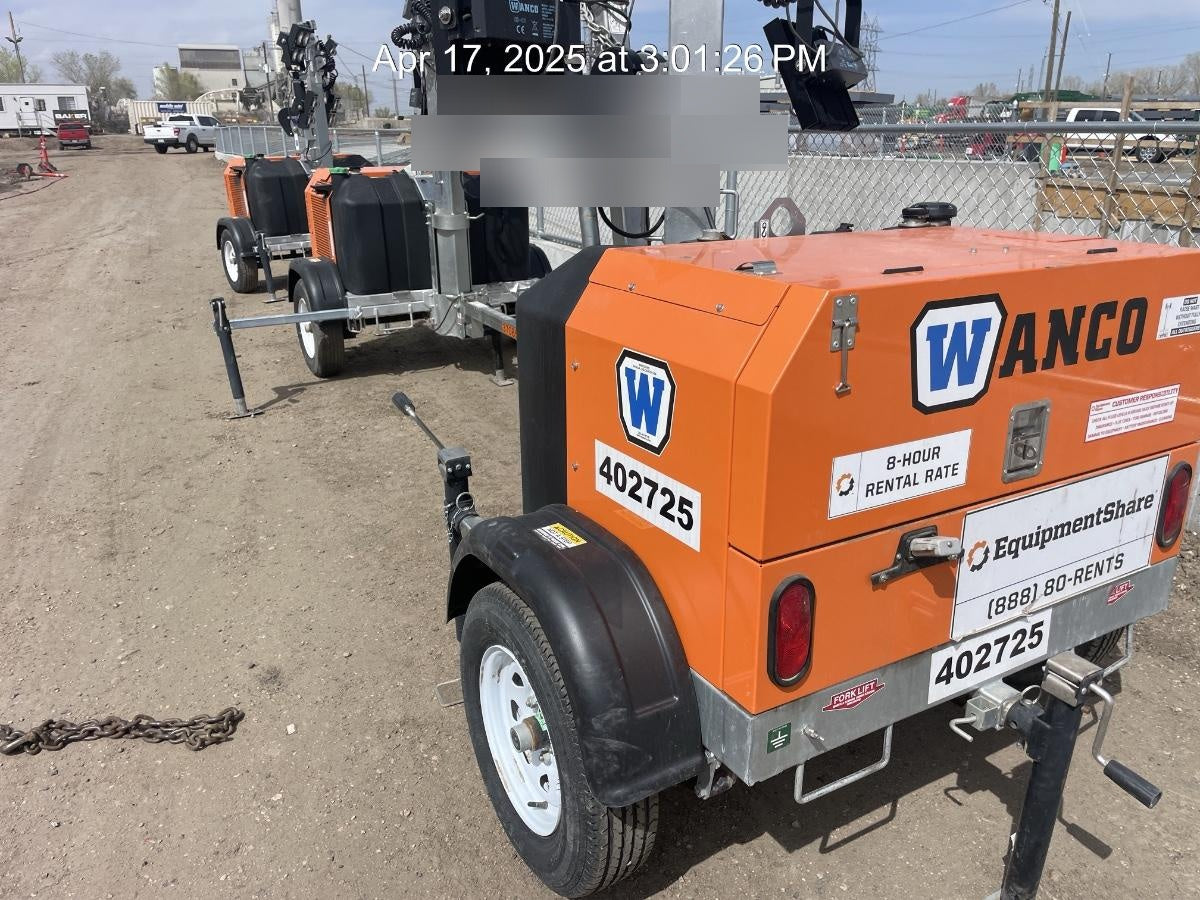 2024 Wanco WLTT-4MM4K Diesel, Deep Sea Controller, Shore Power Plug, Auto Start, (4) 350W LED Floodlights, 4kW Generator, 60 Gal Fuel Tank, 2" Ball, T3