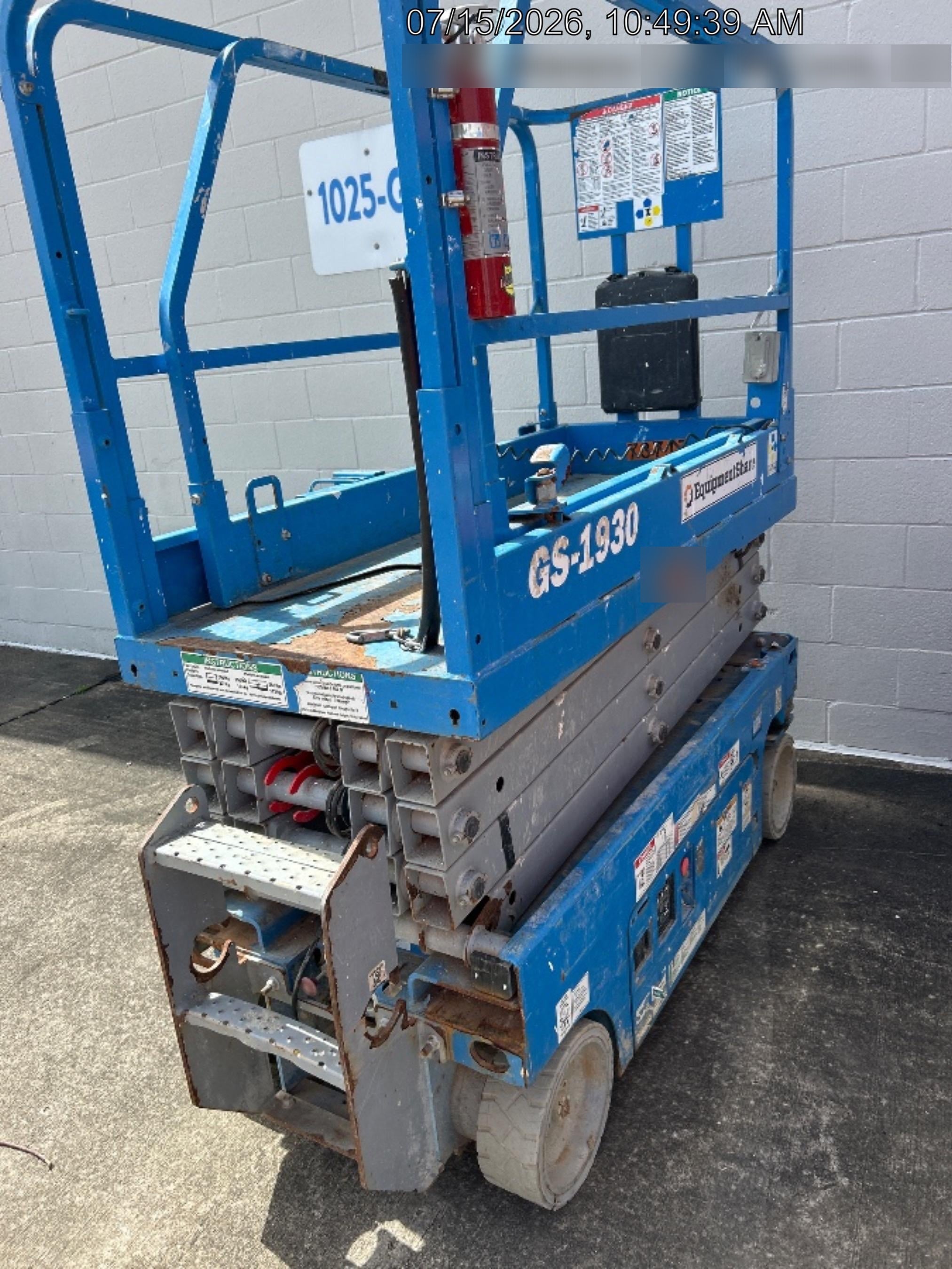 2020 Genie GS-1930 Fixed rails with chain entry gate - Pre A92.20