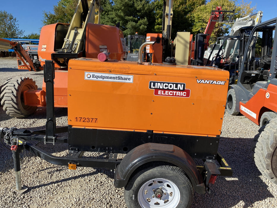 2021 Lincoln Electric Vantage 322 Vantage 322 Ready Pak 3 w/ Decals, ORANGE (includes trailer, cable rack, fender light kit) NO Telematics