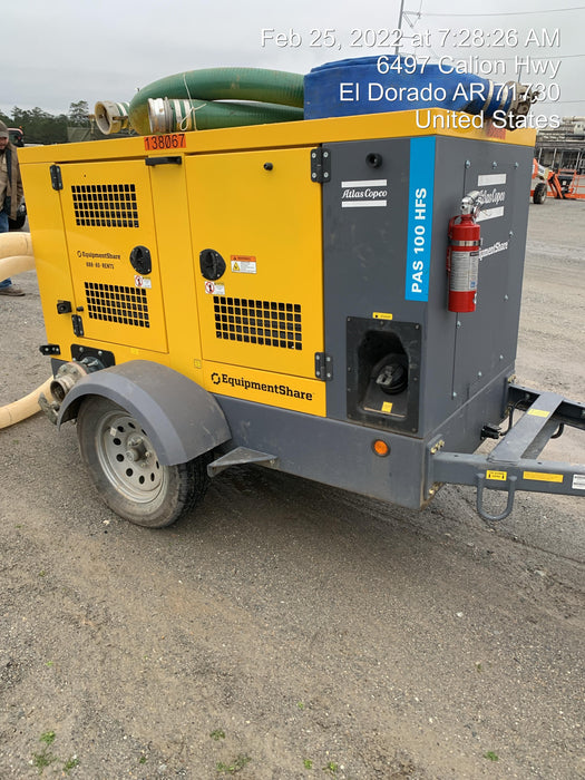 2021 ATLAS COPCO PAS 100 HF CS Enclosed