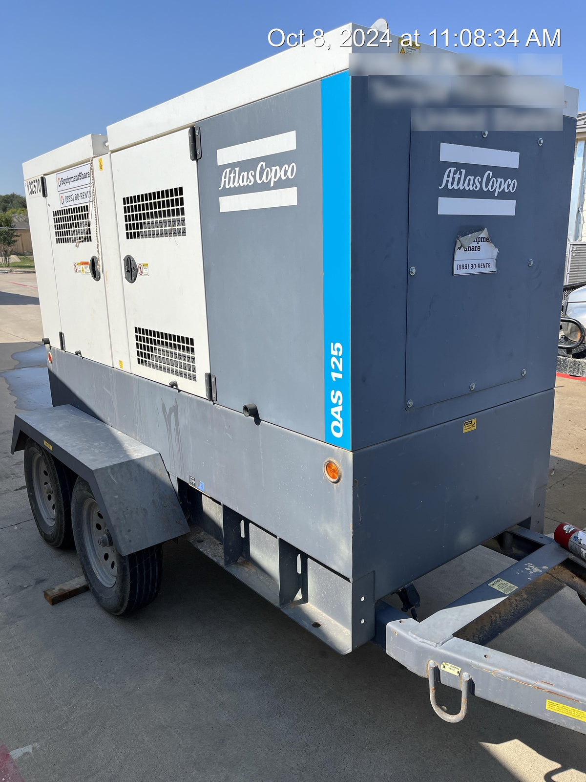 2021 ATLAS COPCO QAS 125