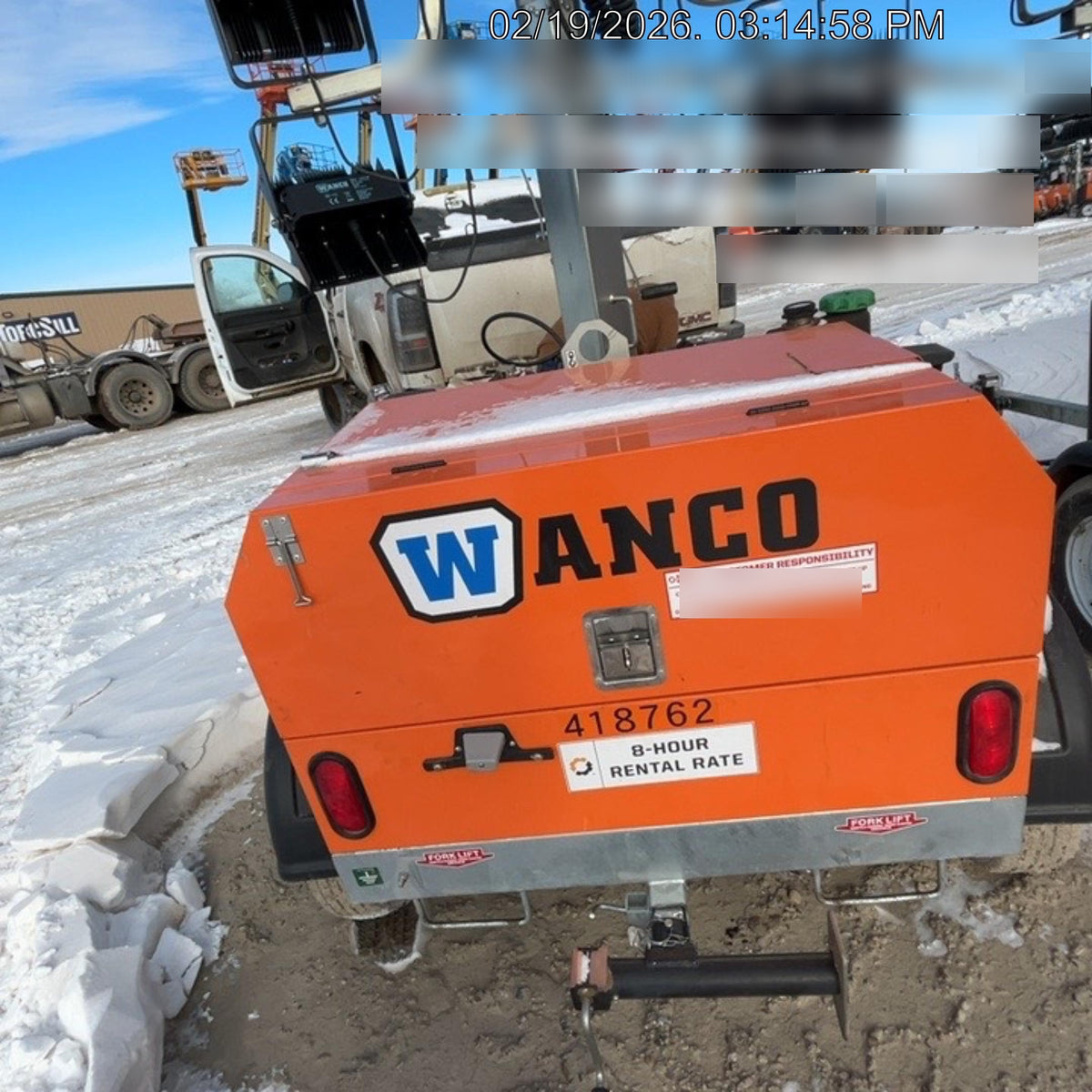 2024 Wanco WLTT-4MM4K Diesel, Deep Sea Controller, Shore Power Plug, Auto Start, (4) 350W LED Floodlights, 4kW Generator, 60 Gal Fuel Tank, 2" Ball, T3
