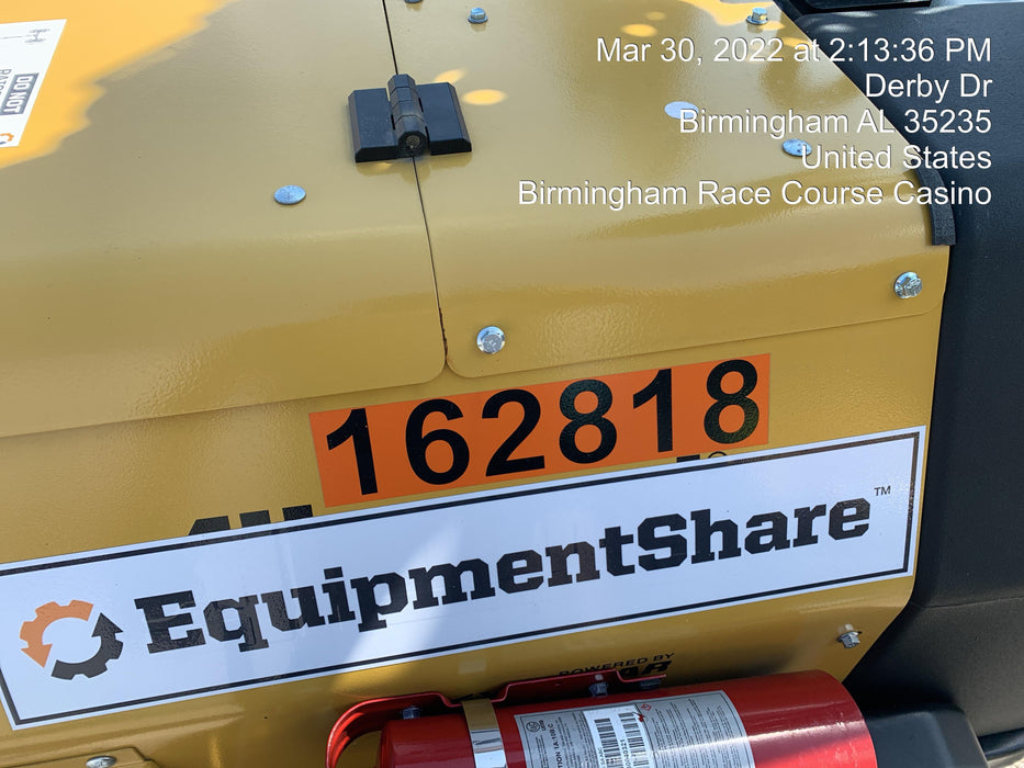 2021 Allmand NLV3GR (4) LED Light Fixture 350W, 23' Vertical Mast, 3kW Prime, Towable, Deep Sea L401, Leveling Jacks, Yanmar T4F 5.8hp