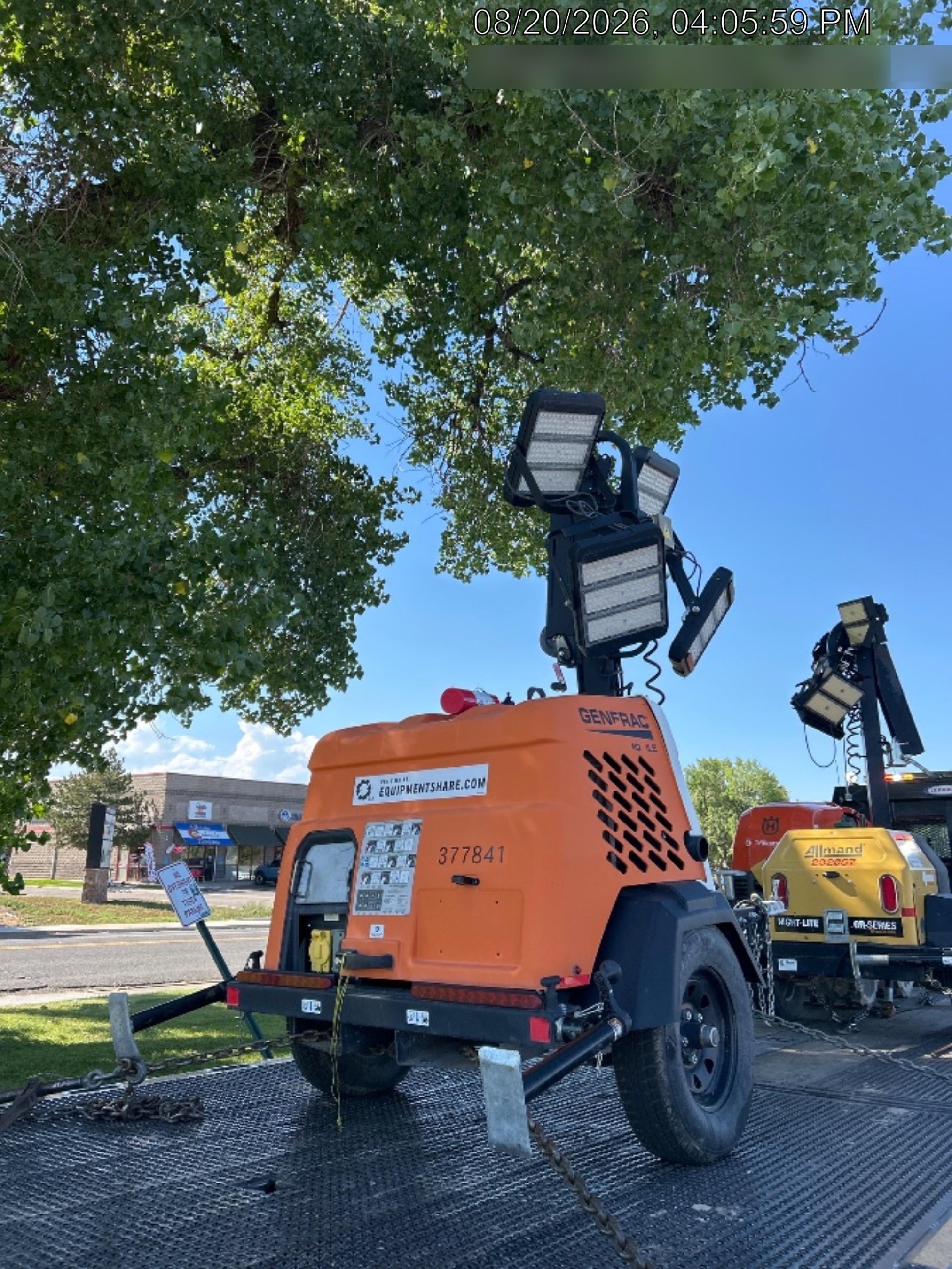2023 Generac MLT2 Diesel, Flex Switch 120V Input, Powerzone Controller, 
(4) 320W LED Lights, 4kW Generator, 39.9 Gal Fuel Tank, 2" Ball, T3