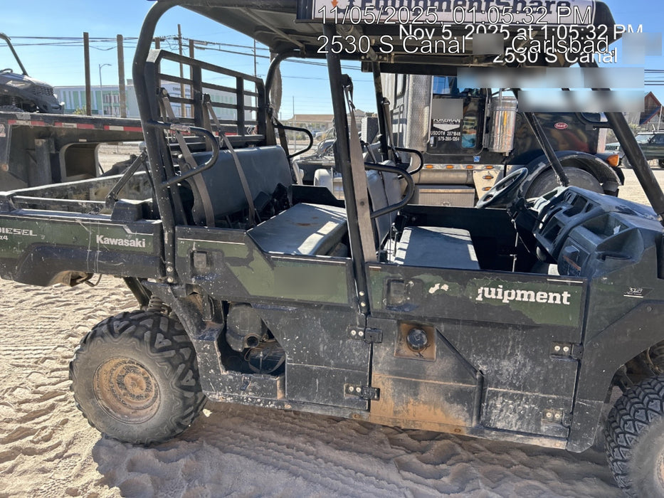 2018 Kawasaki MULE PRO-DX Kawasaki Mule 4x4 Diesel UTV w/Hard Top, Windshield, Beacon, Backup Alarm, ES Keypad/Hardware Installed