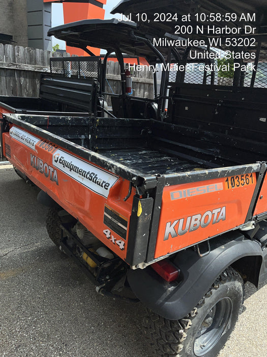 2020 Kubota RTV-X1140W-H 4WD utility cart -LED strobe -Windshield tempered glass -Plastic canopy -Wire harness kit -Backup alarm