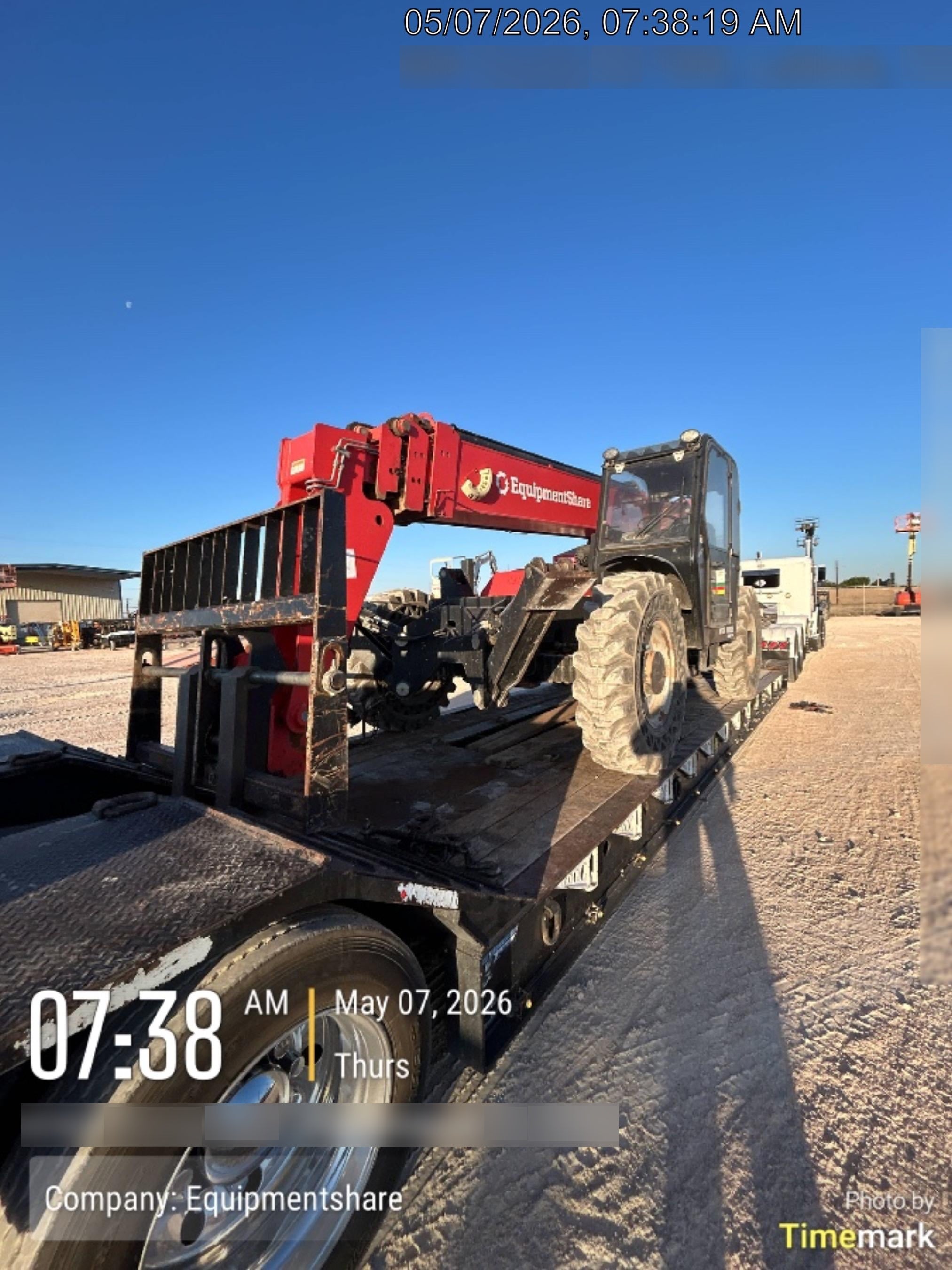 2020 Manitou MTA10055 Cab/Heat/Air, 120 HP, Solid Tires, Work Lights, Lift Hook, Auxiliary Hydraulics w/66" Carriage and 60" Forks