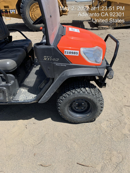 2022 Kubota RTV-X1140W-H Plastic Canopy, Windshield Acrylic Clear, LED Strobe Light, Wire Harness Kit, Back up Alarm