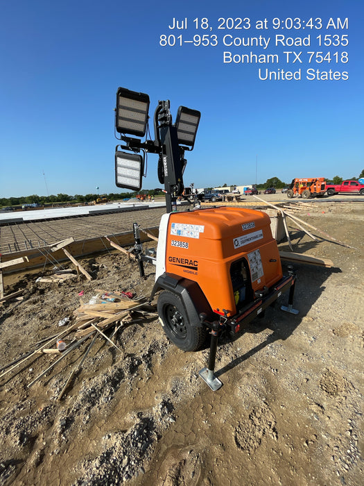 2023 Generac MLT2 Diesel, Flex Switch 120V Input, Powerzone Controller, (4) 320W LED Lights, 4kW Generator, 39.9 Gal Fuel Tank, 2" Ball, T3