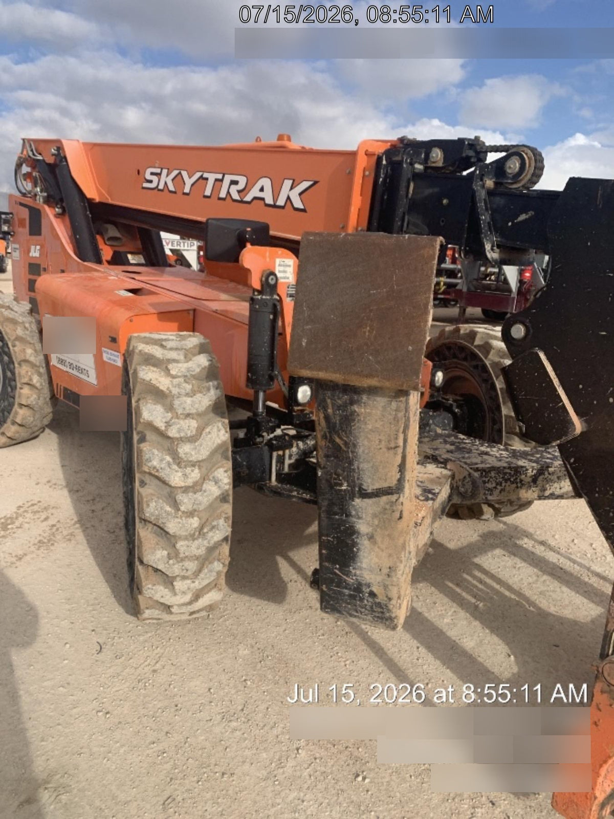 2018 Skytrak 10054 Skytrak 10054 10K Telehandler w/Open ROPS Solid Tires, LED Work Lights, Rotating Beacon, 60" Carriage/60" Forks