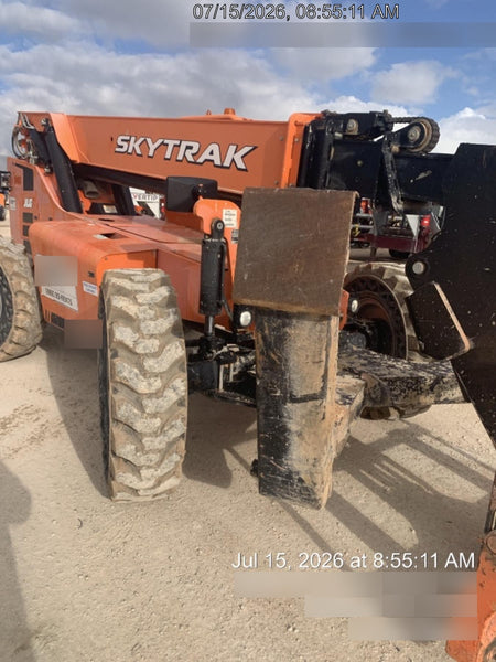 2018 Skytrak 10054 Skytrak 10054 10K Telehandler w/Open ROPS Solid Tires, LED Work Lights, Rotating Beacon, 60" Carriage/60" Forks