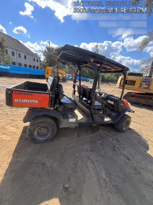 Kubota RTV-X1140W-H Canopy, 4-Seater, Diesel, Windshield Acrylic Clear, Strobe Light, Backup Alarm