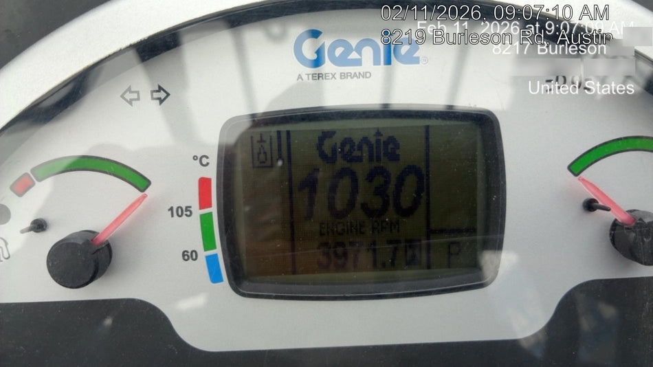 2017 Genie GTH-844 Diesel Engine, Solid Tires, 60" Carriage, Open ROPS