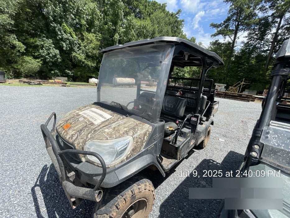2020 Kubota RTV-X1140 CAMO, CANOPY, STROBE, BACK UP ALARM, WINDSHIELD, FIRE EXT
