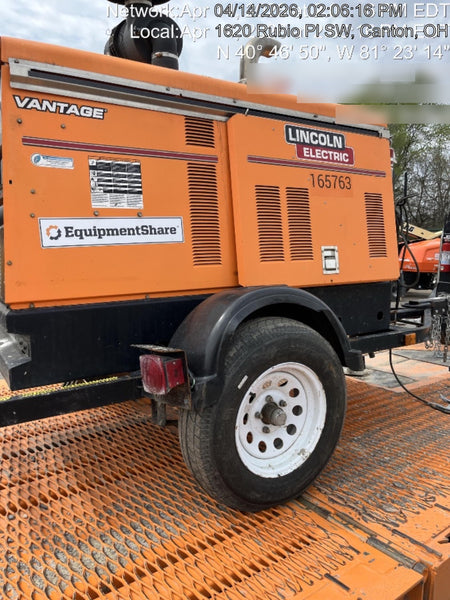 2021 Lincoln Electric Vantage 549X Ready Pak 3, ORANGE (includes trailer, cable rack, fender light kit)