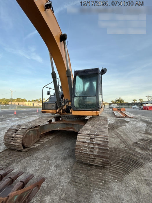 2016 Case CX300D CAB A/C, 12' ARM, STEEL TRACKS, THUMB