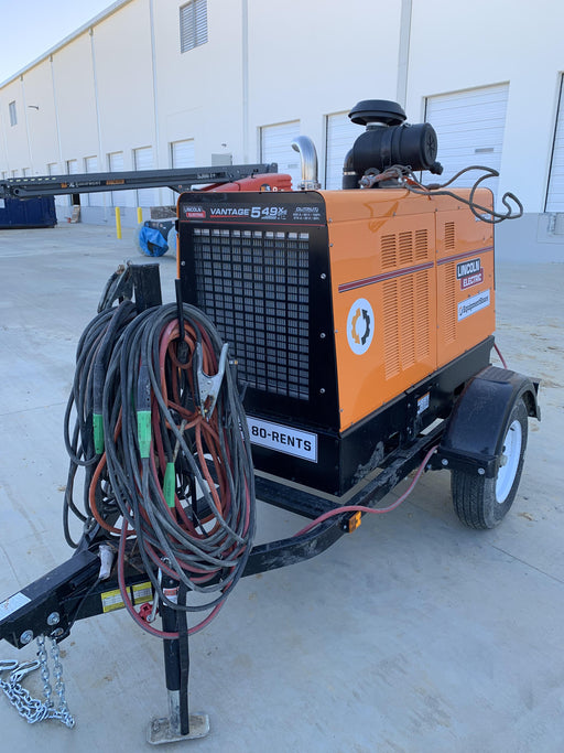 2021 Lincoln Electric Vantage 549X Ready Pak 3, ORANGE (includes trailer, cable rack, fender light kit)