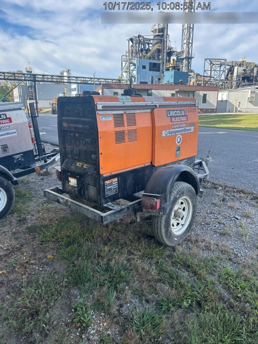 2021 Lincoln Electric Vantage 322 Vantage 322 Ready Pak 3 w/ Decals, ORANGE (includes trailer, cable rack, fender light kit) NO Telematics