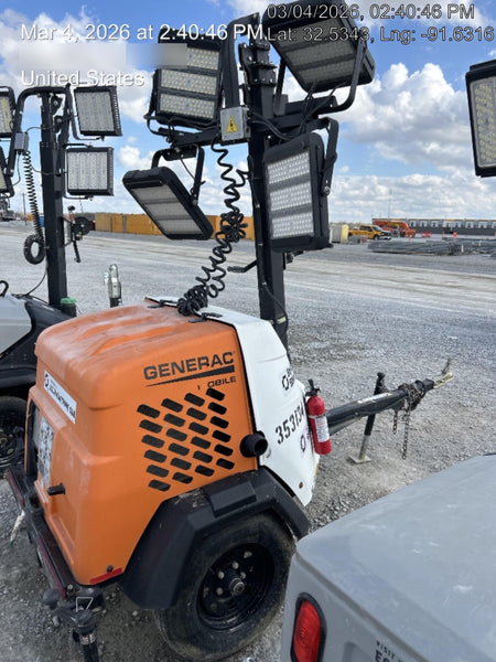 2023 Generac MLT2 Diesel, Flex Switch 120V Input, Powerzone Controller, (4) 320W LED Lights, 4kW Generator, 39.9 Gal Fuel Tank, 2" Ball, T3