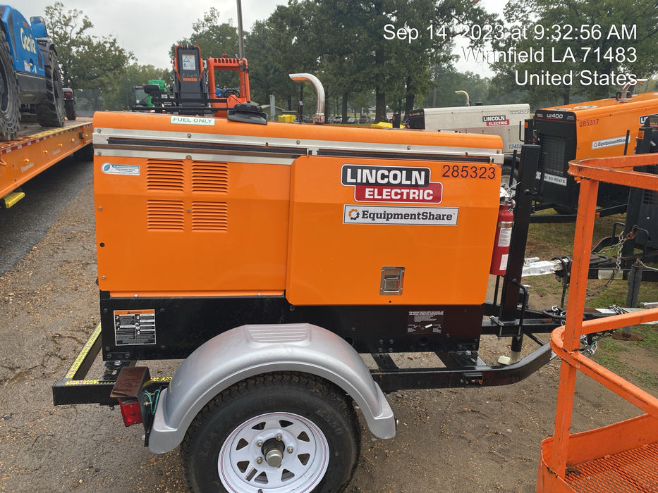2022 Lincoln Electric LE400 Kubota V1505, Trlr, Cable Rack, Light Kit, ES Decals, T3