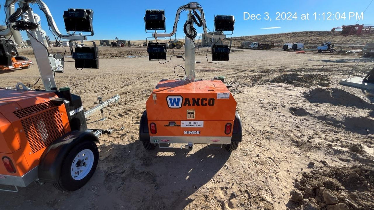 2024 Wanco WLTT-4MM4K Diesel, Deep Sea Controller, Shore Power Plug, Auto Start, (4) 350W LED Floodlights, 4kW Generator, 60 Gal Fuel Tank, 2" Ball, T3