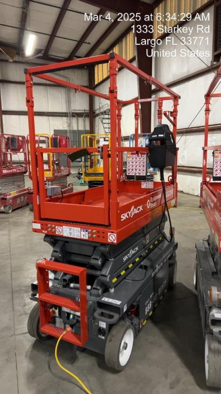 2024 Skyjack SJ3219 Electric Drive, Sld NM Tires, DBcns, RFRails, Power to Platform, T3 + Access Control